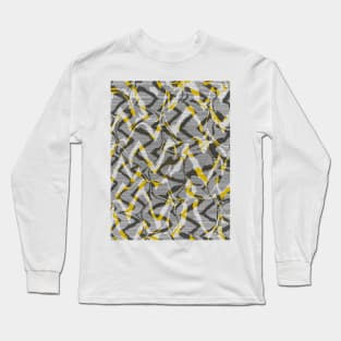 Abstract zebra yellow Long Sleeve T-Shirt